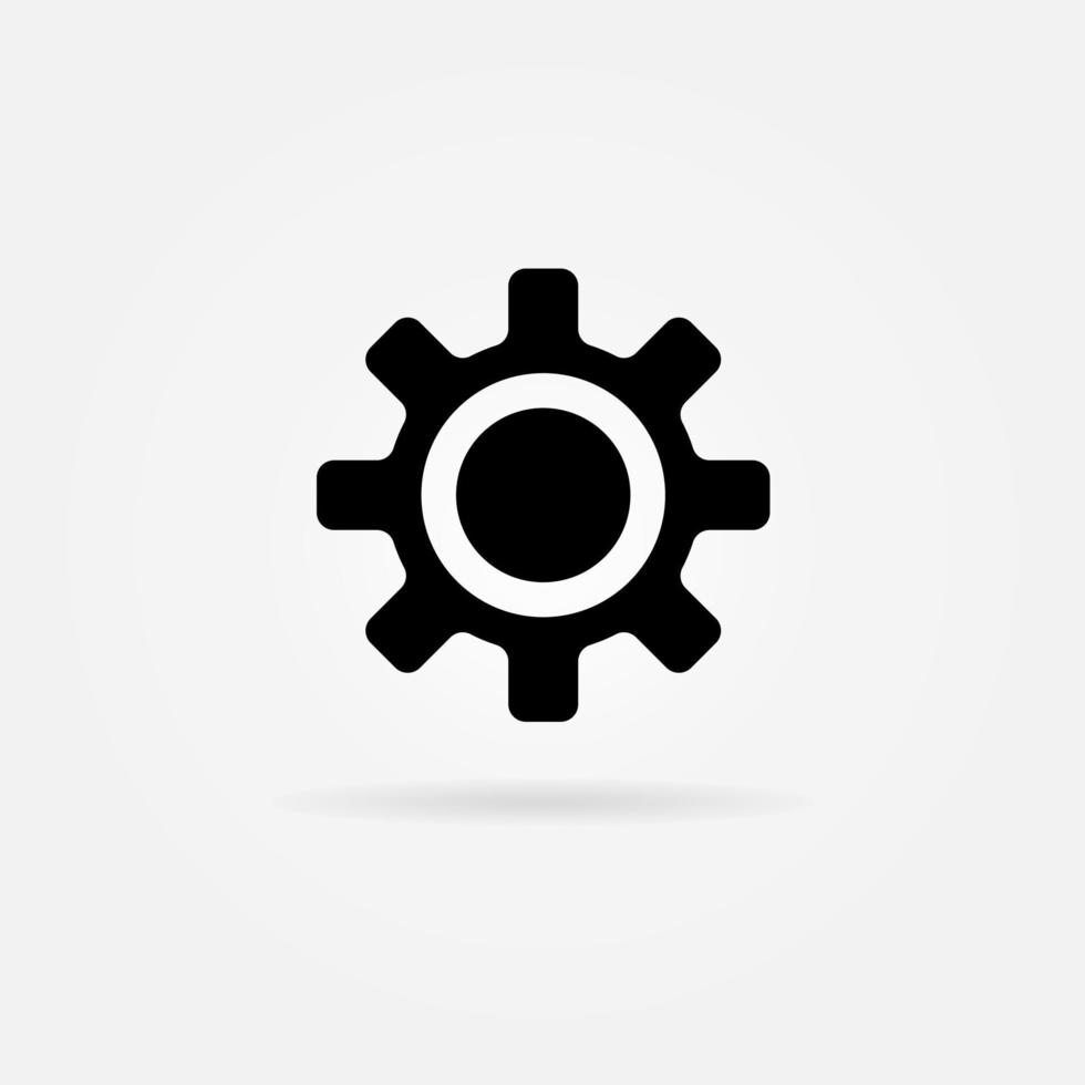 Settings, Configuration Icon Solid Style. Vector Icon Design Element. Vector Icon Template Background