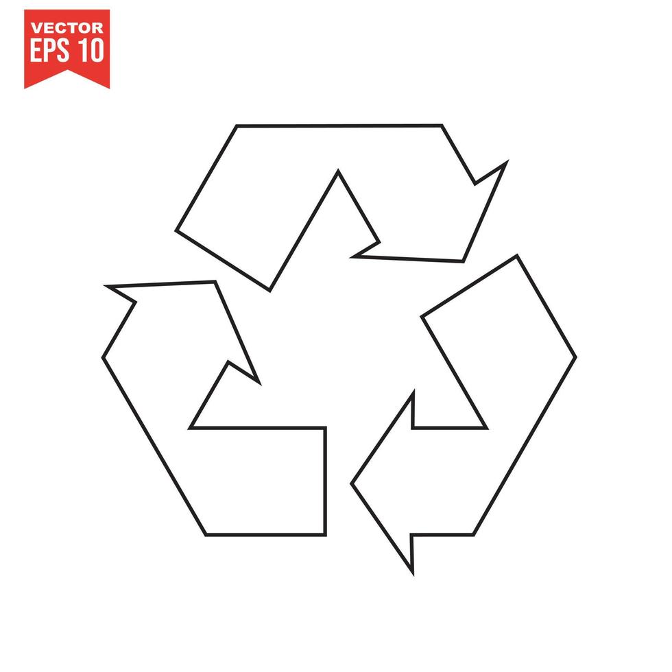 recycle icon set, vector eps10.