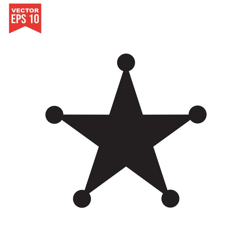 icono de estrella vector sobre un fondo blanco