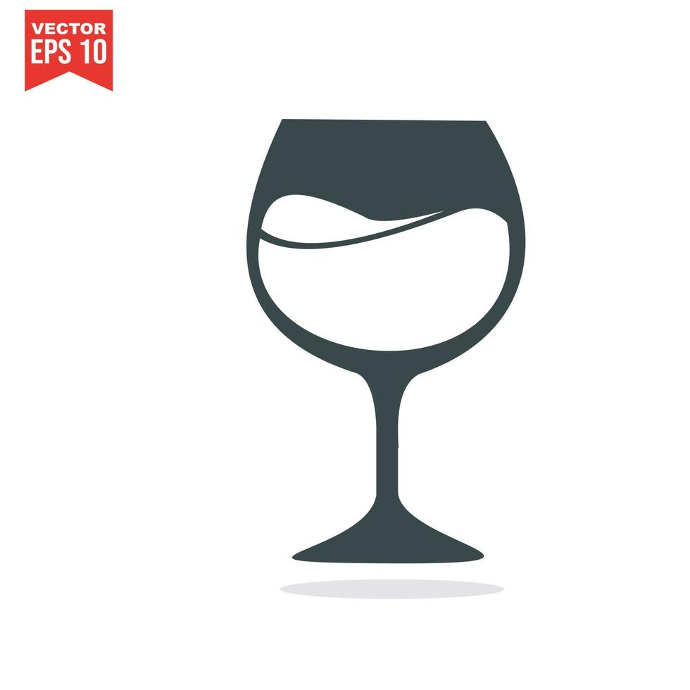 símbolo de icono de vino vector