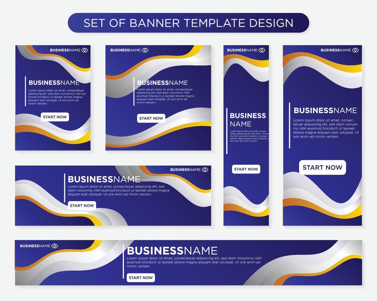 conjunto de diseño de plantilla de banner de kit de promoción con usuario de concepto moderno y minimalista para página web, anuncios, informe anual, banner, fondo, telón de fondo, volante, folleto, tarjeta, afiche, diseño de presentación vector