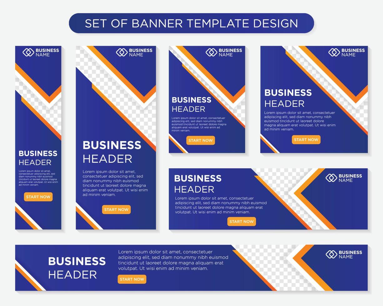 set of promotion kit banner template design with modern and minimalist concept user for web page, ads, annual report, banner, background, backdrop, flyer, brochure, card, poster, presentation lauyout vector