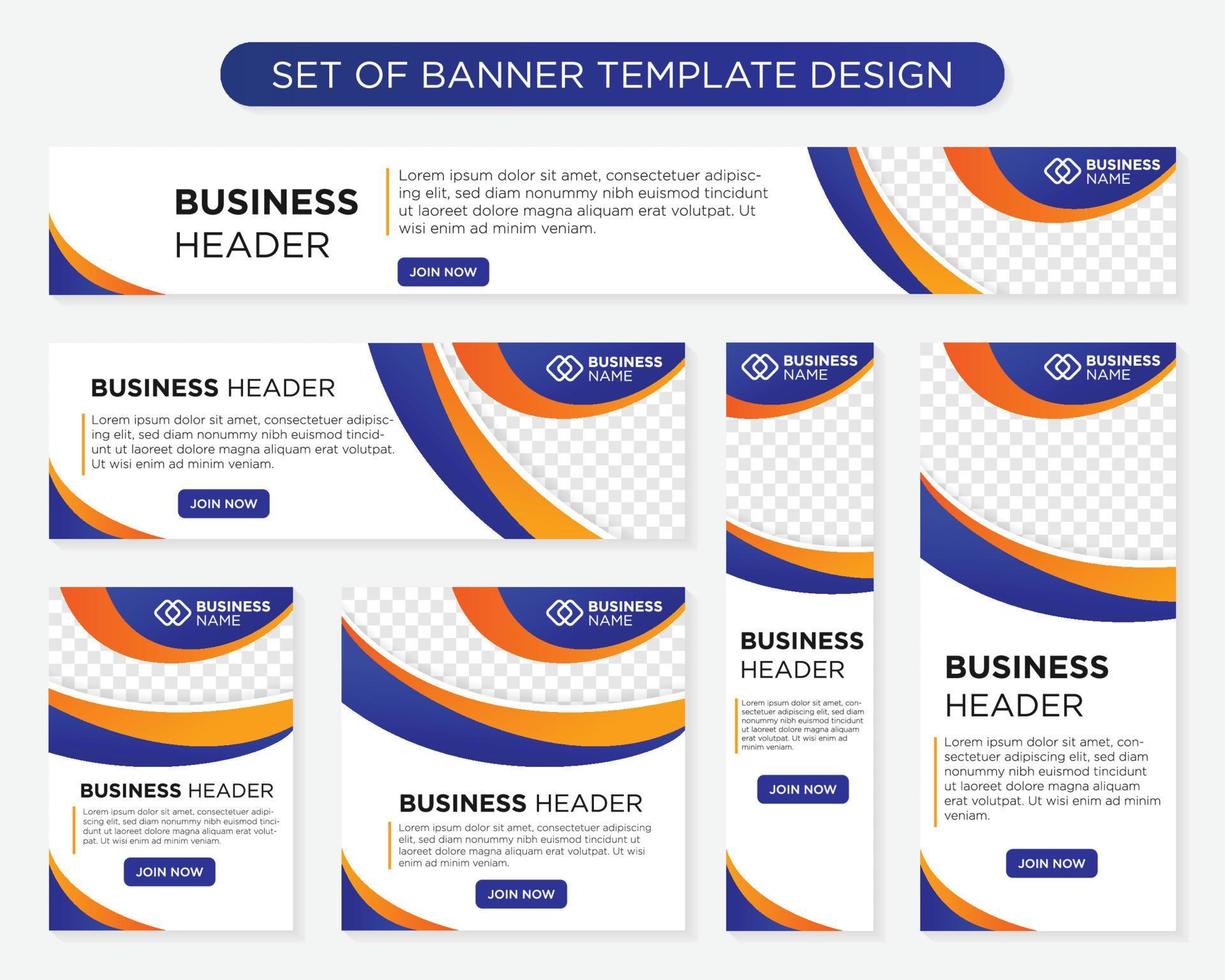 set of promotion kit banner template design with modern and minimalist concept user for web page, ads, annual report, banner, background, backdrop, flyer, brochure, card, poster, presentation lauyout vector