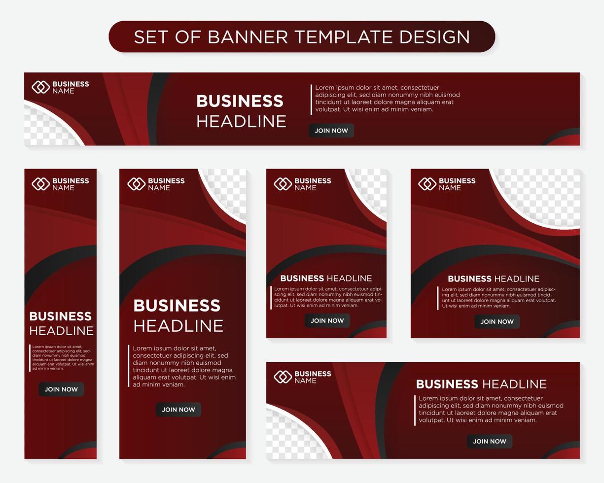 set of promotion kit banner template design with modern and minimalist concept user for web page, ads, annual report, banner, background, backdrop, flyer, brochure, card, poster, presentation lauyout vector