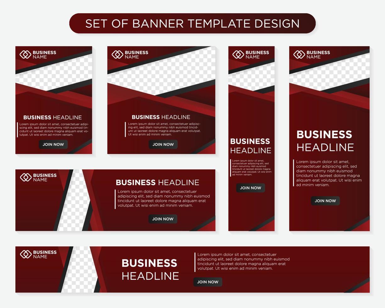 set of promotion kit banner template design with modern and minimalist concept user for web page, ads, annual report, banner, background, backdrop, flyer, brochure, card, poster, presentation lauyout vector