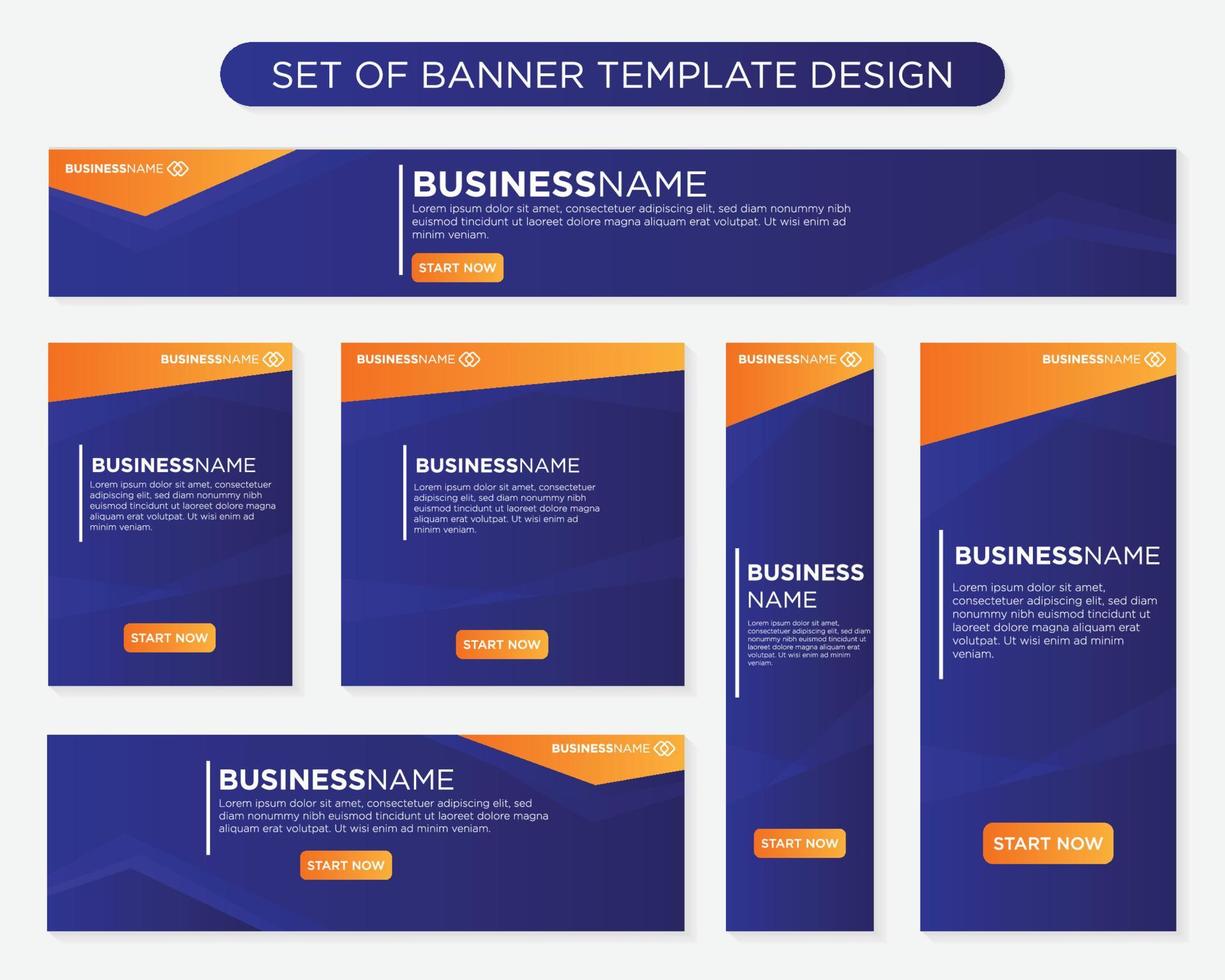 conjunto de diseño de plantilla de banner de kit de promoción con usuario de concepto moderno y minimalista para página web, anuncios, informe anual, banner, fondo, telón de fondo, volante, folleto, tarjeta, afiche, diseño de presentación vector