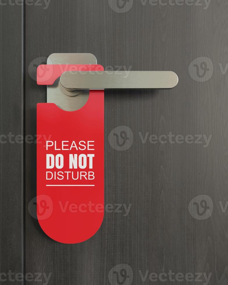 Do not disturb sign. photo