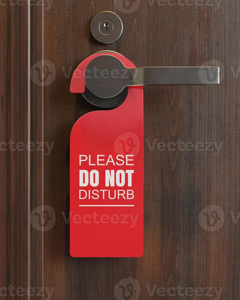 Do not disturb sign. photo
