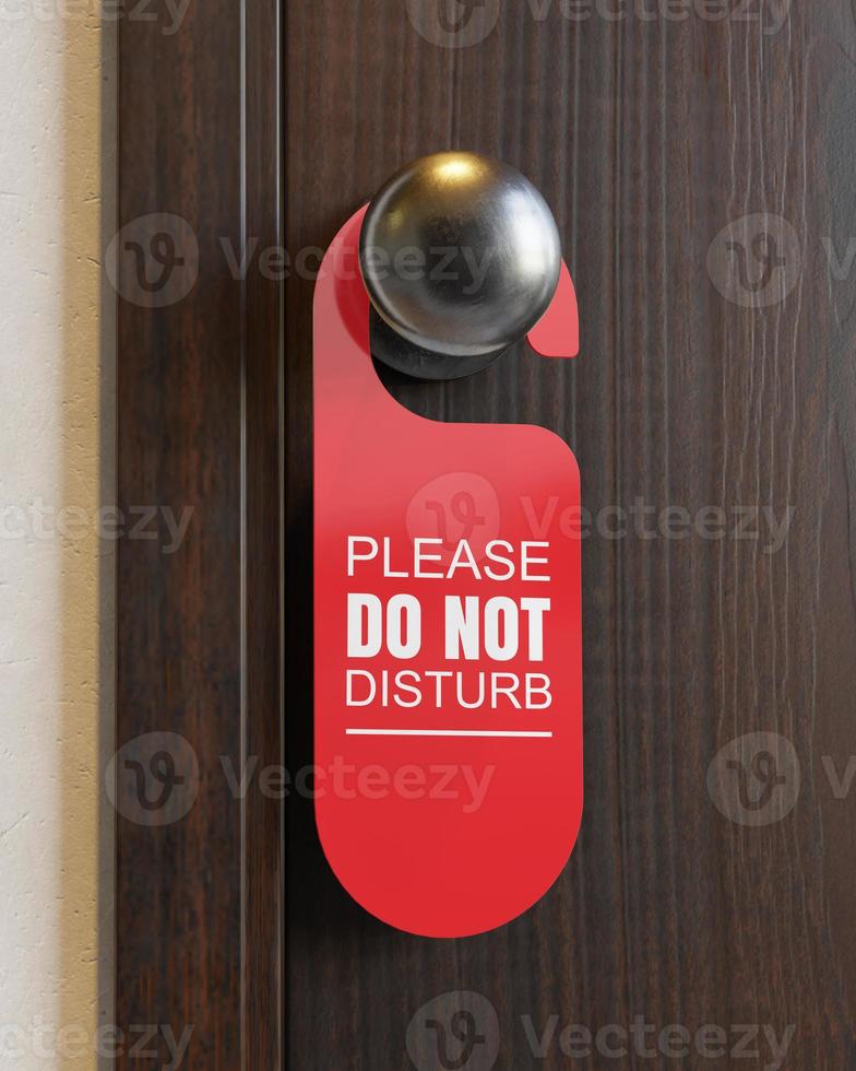 Do not disturb sign. photo