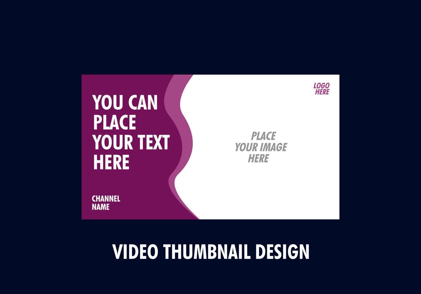 full color of video thumbnail vector