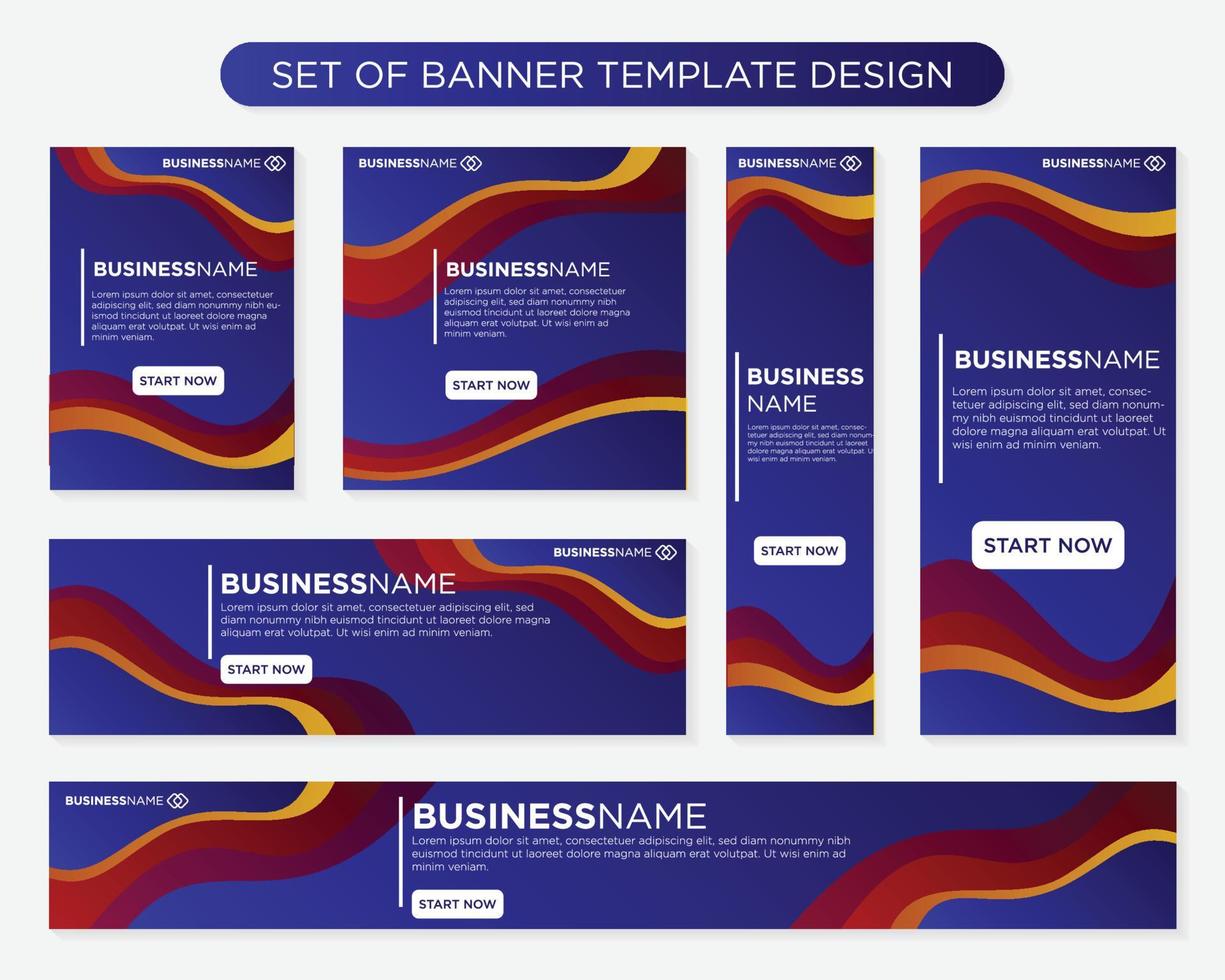 set of promotion kit banner template design with modern and minimalist concept user for web page, ads, annual report, banner, background, backdrop, flyer, brochure, card, poster, presentation lauyout vector