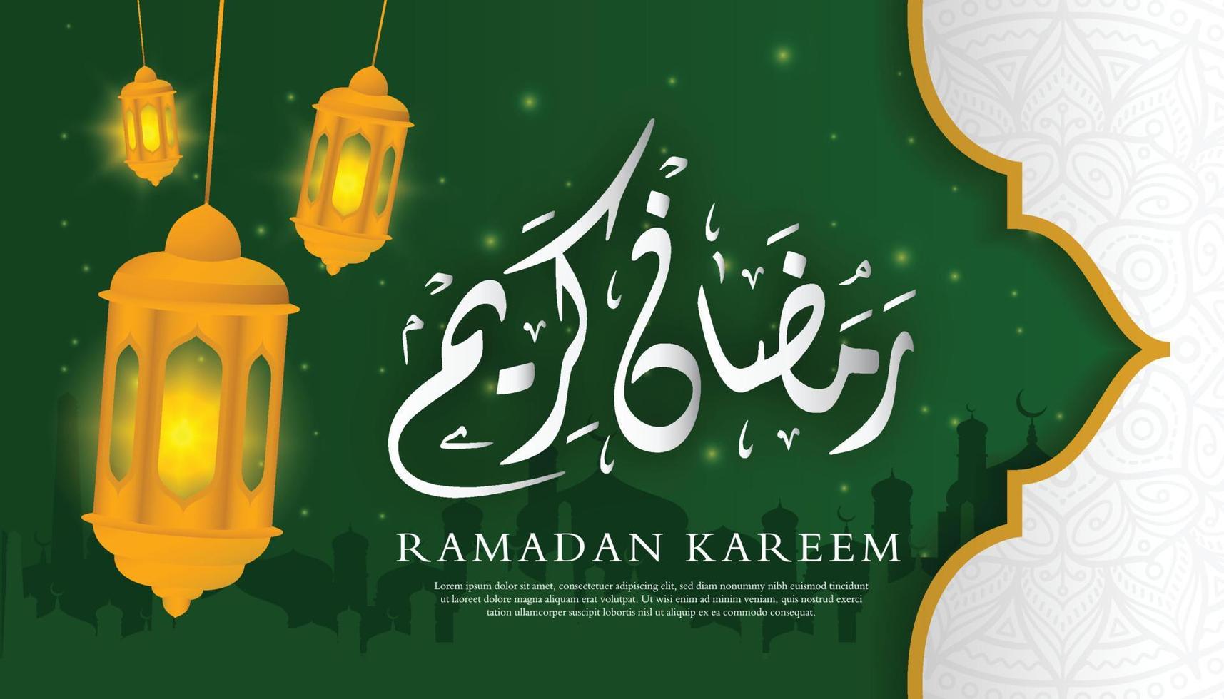 calendrier ramadan vert et or 2192749 Art vectoriel chez Vecteezy