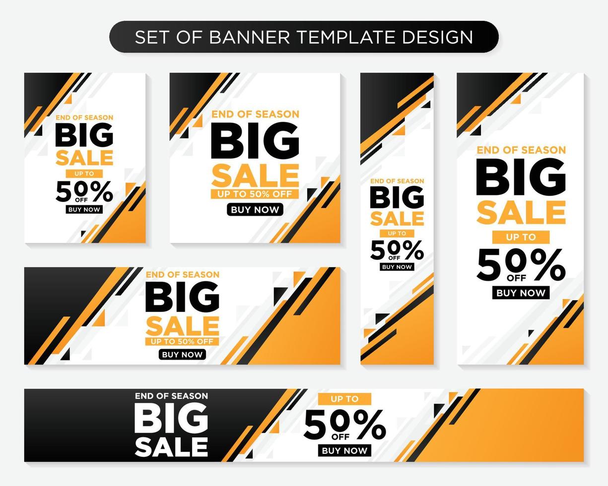 set of promotion kit banner template design with modern and minimalist concept user for web page, ads, annual report, banner, background, backdrop, flyer, brochure, card, poster, presentation lauyout vector