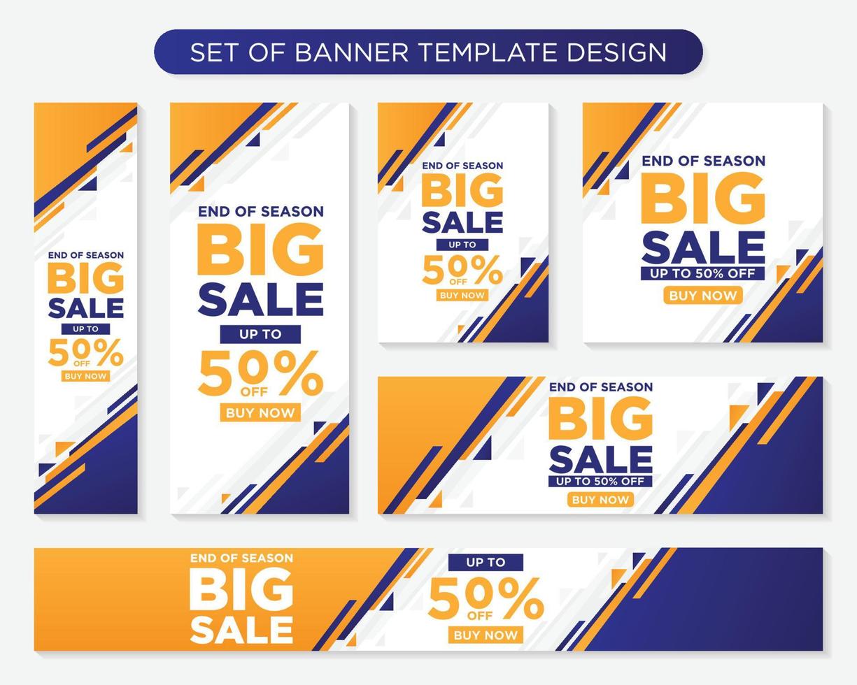 conjunto de diseño de plantilla de banner de kit de promoción con usuario de concepto moderno y minimalista para página web, anuncios, informe anual, banner, fondo, telón de fondo, volante, folleto, tarjeta, afiche, diseño de presentación vector