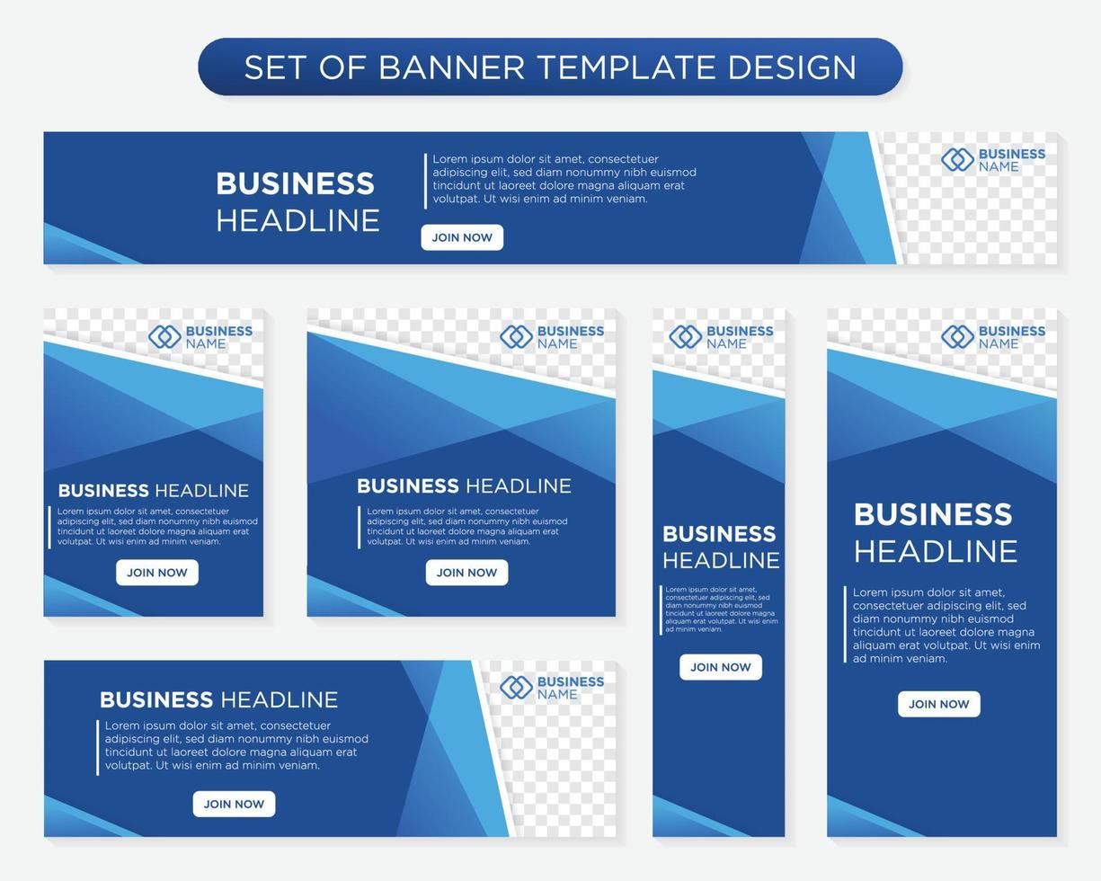 set of promotion kit banner template design with modern and minimalist concept user for web page, ads, annual report, banner, background, backdrop, flyer, brochure, card, poster, presentation lauyout vector