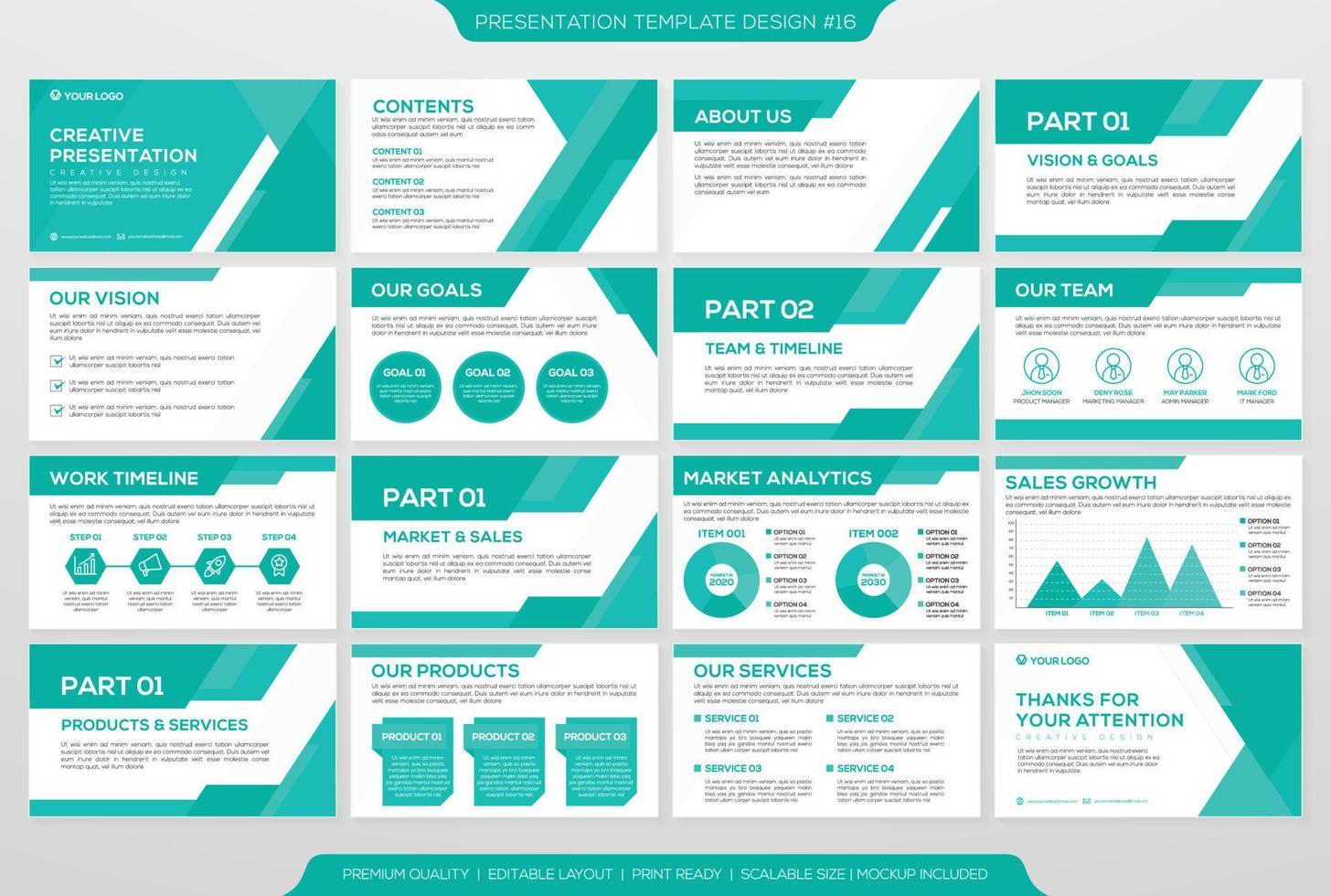 set of corporate presentation template design with minimalist concept and modern layout use for annual report and business profile vector