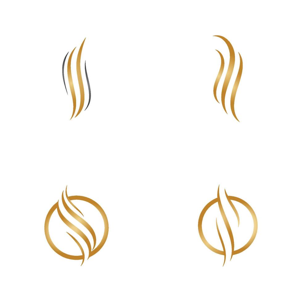 Set of hair icon vector illustration design logo