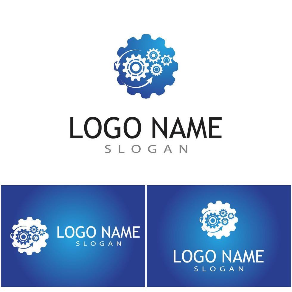 engranaje, logotipo, plantilla, vector, icono, ilustración, diseño vector