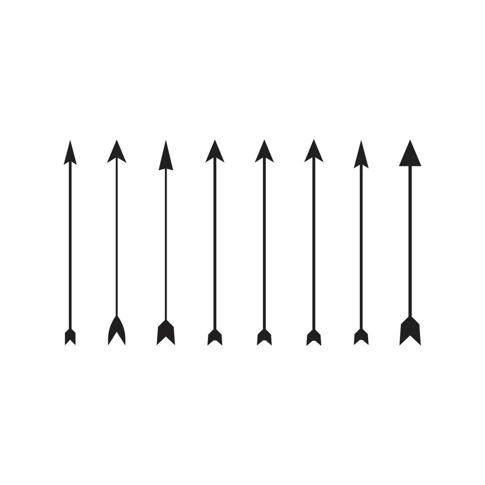 Set of Arrow archery icon vector illustration Logo Template