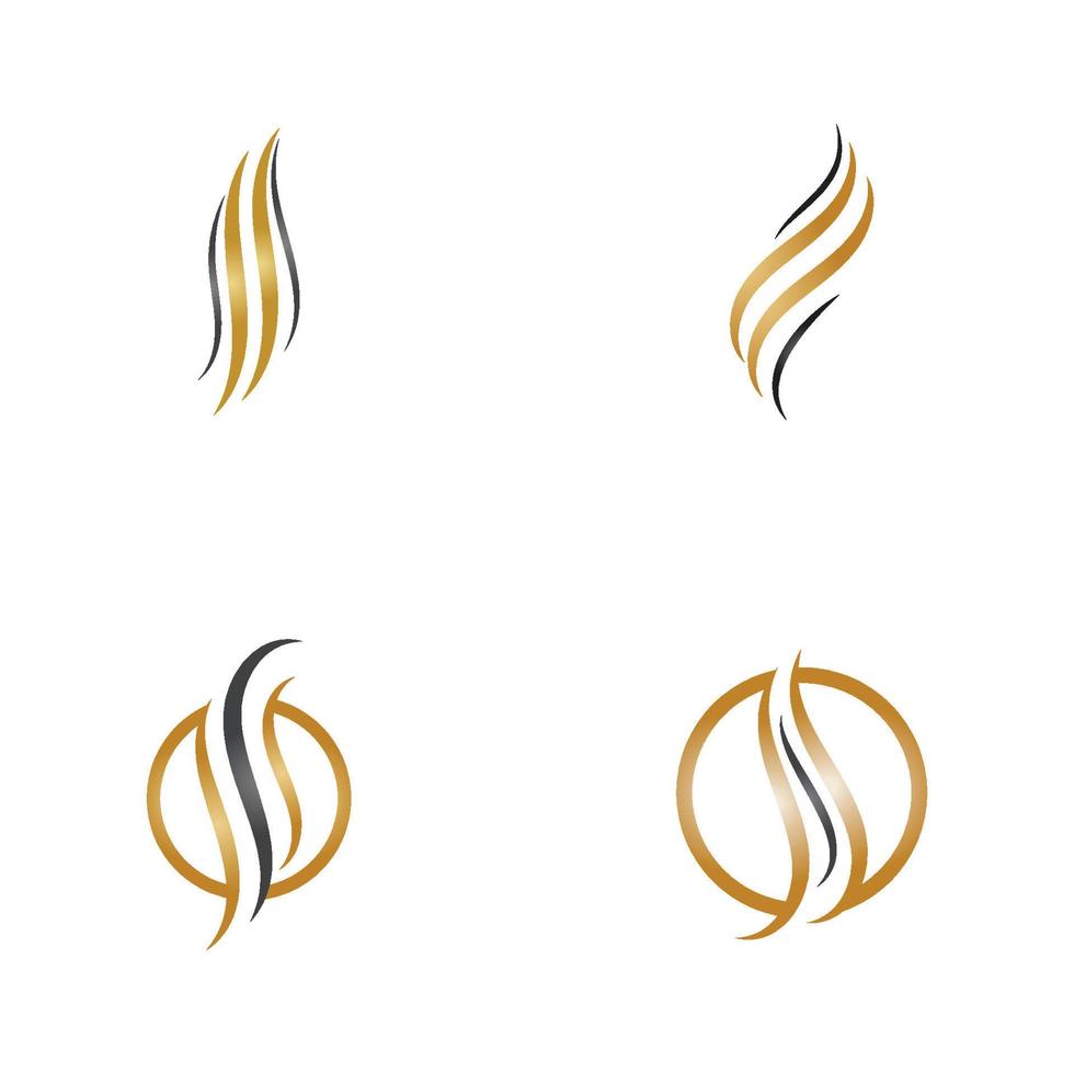 Set of hair icon vector illustration design logo