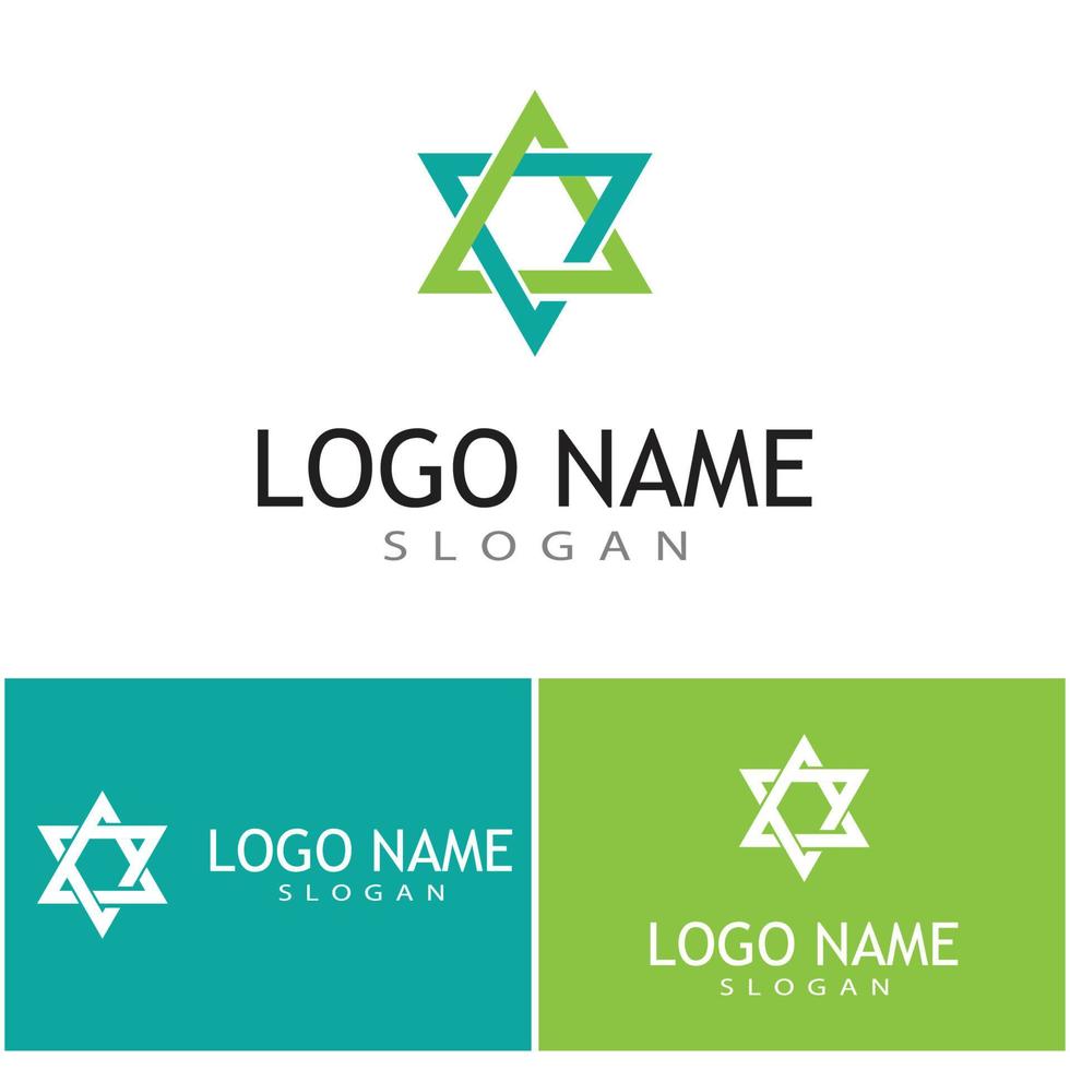 Futuristic Triangle Chain logo design inspiration vector