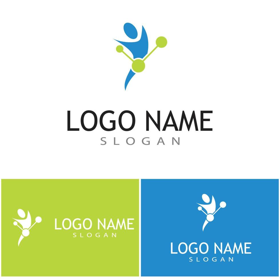 Molecule symbol logo template vector illustration design