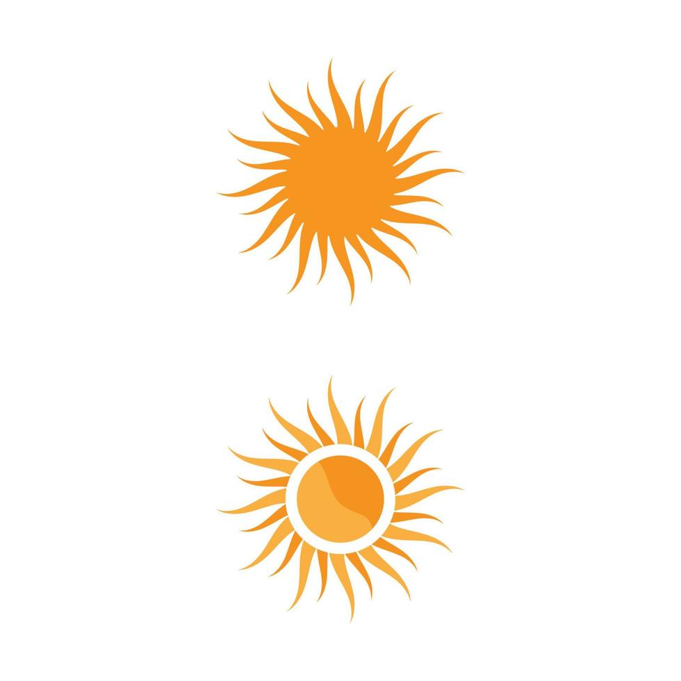 diseño de plantilla de logotipo de icono de ilustración de vector de sol