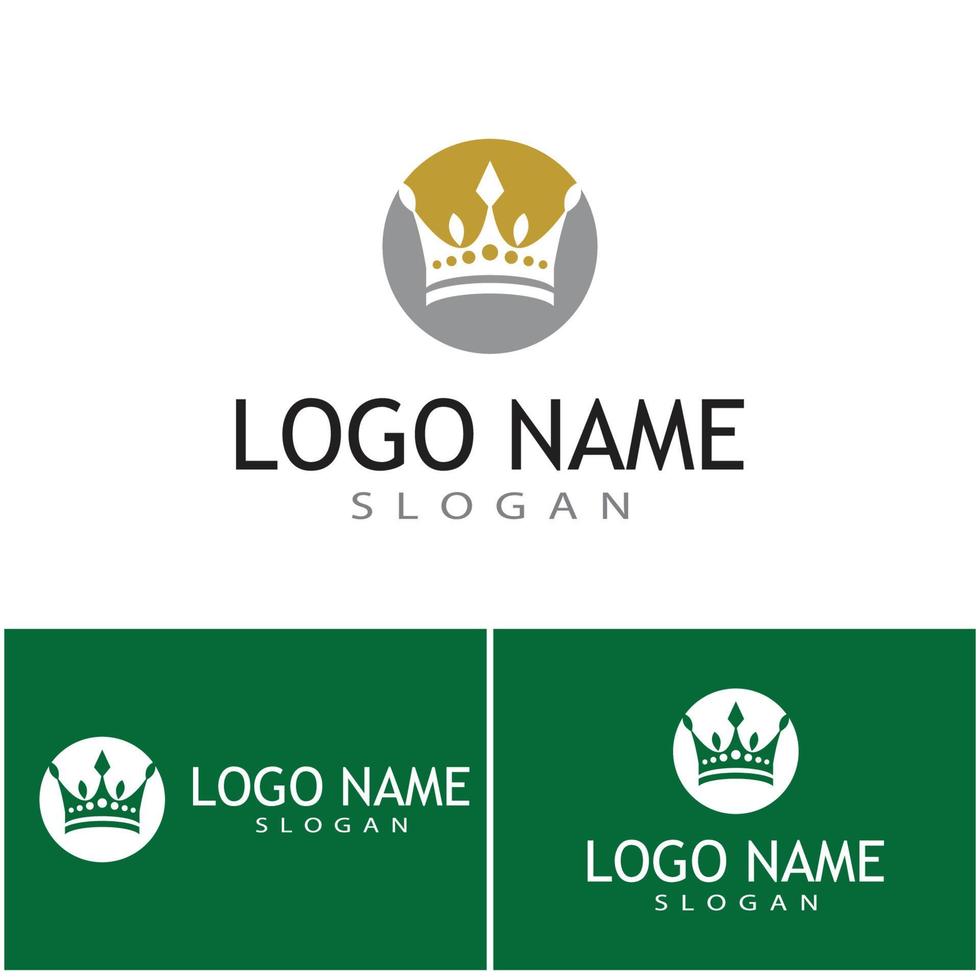 Crown Logo Template vector icon illustration design