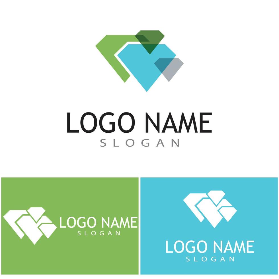 Diamond Logo Template vector icon illustration design