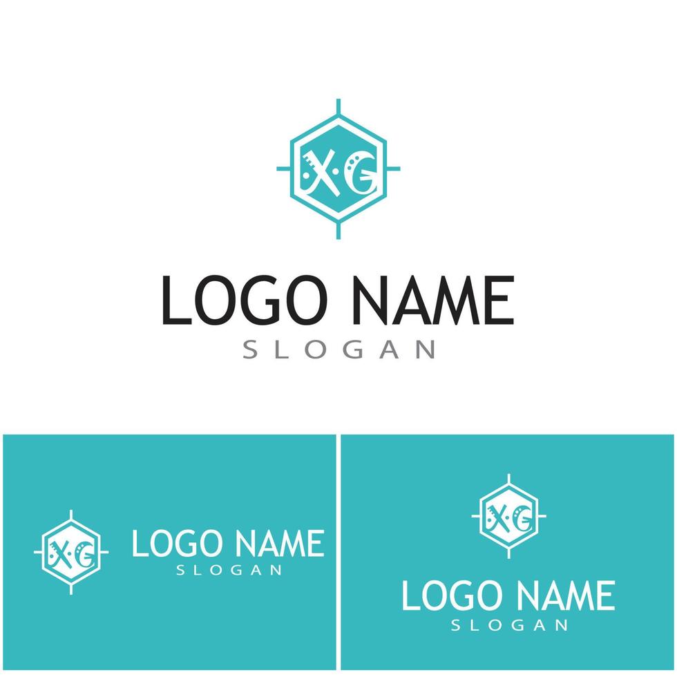 Molecule symbol logo template vector illustration design