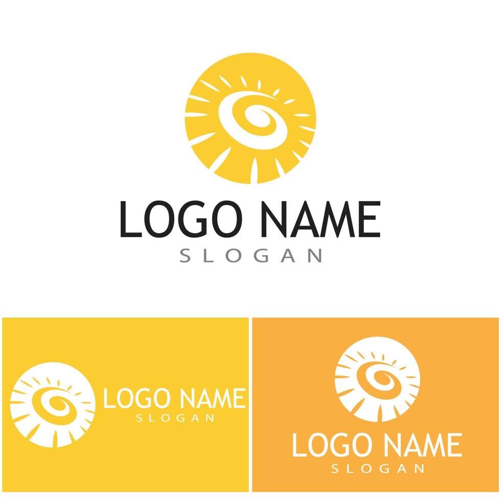 Sun Vector illustration Icon Logo Template design