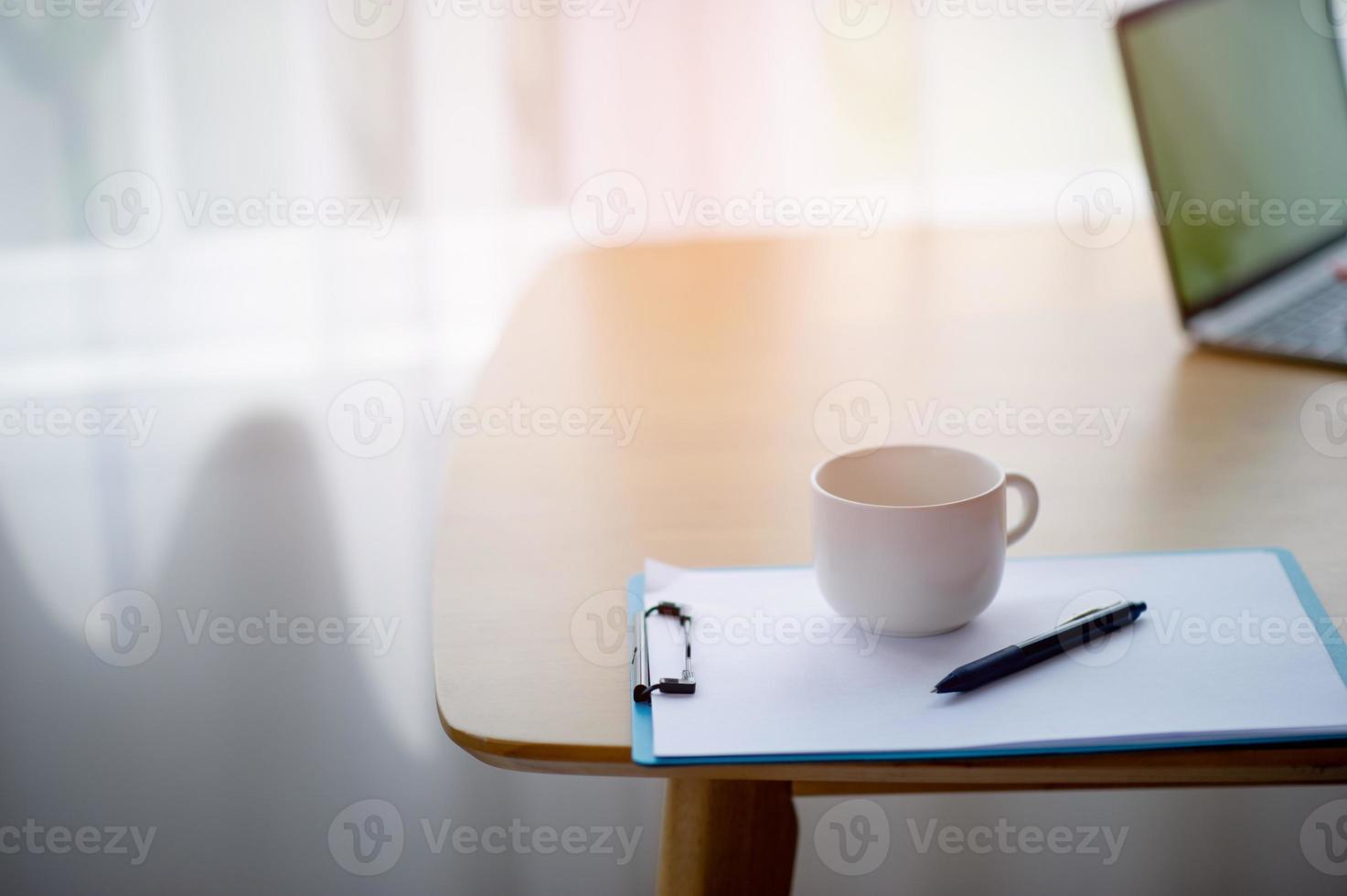 Computer hands of businessmen are working. In the business concept photo