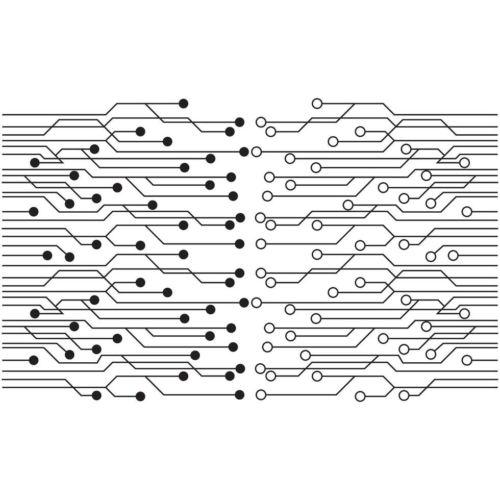 circuit logo template vector