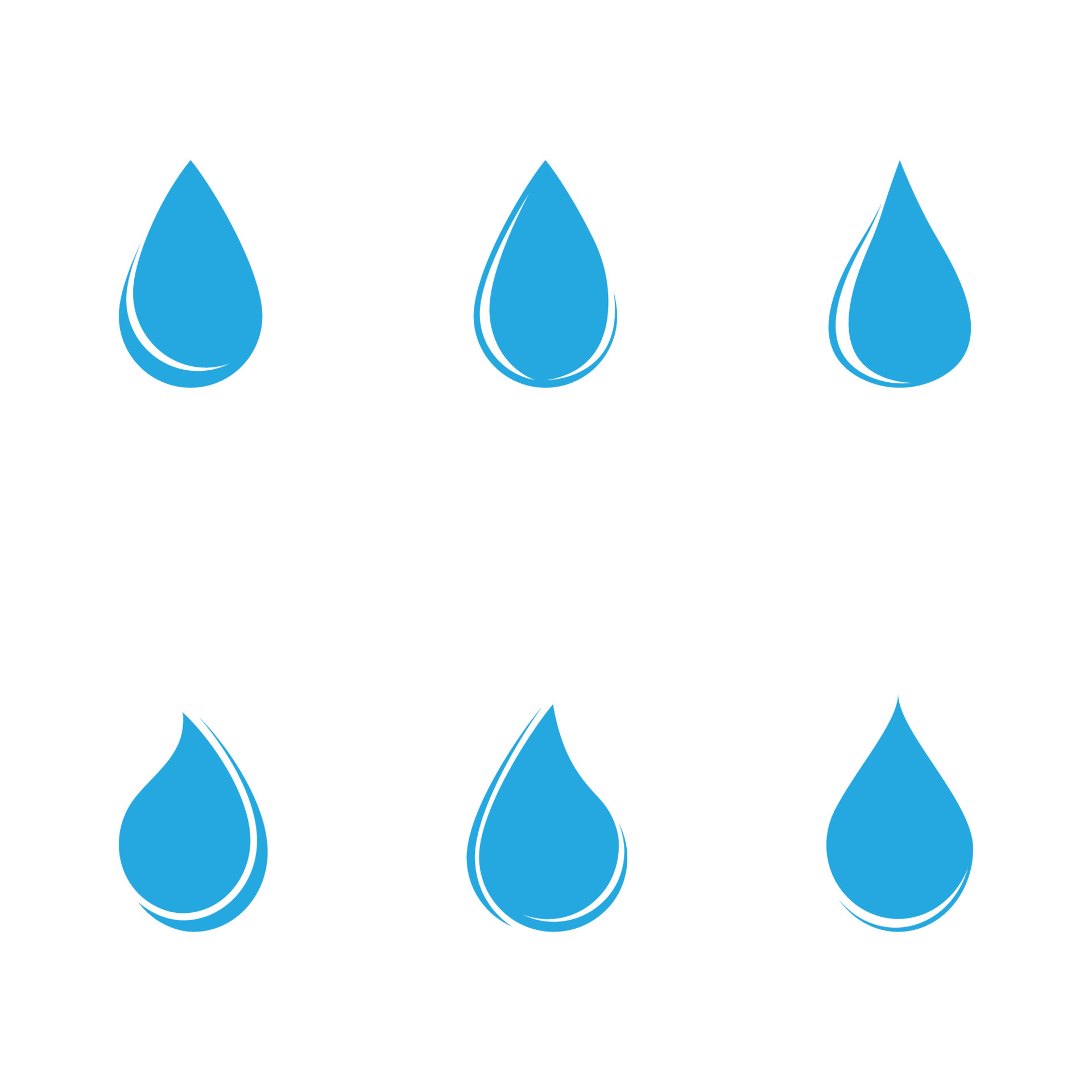 Set of Water drop Logo Template vector illustration 6813513 Vector Art at  Vecteezy