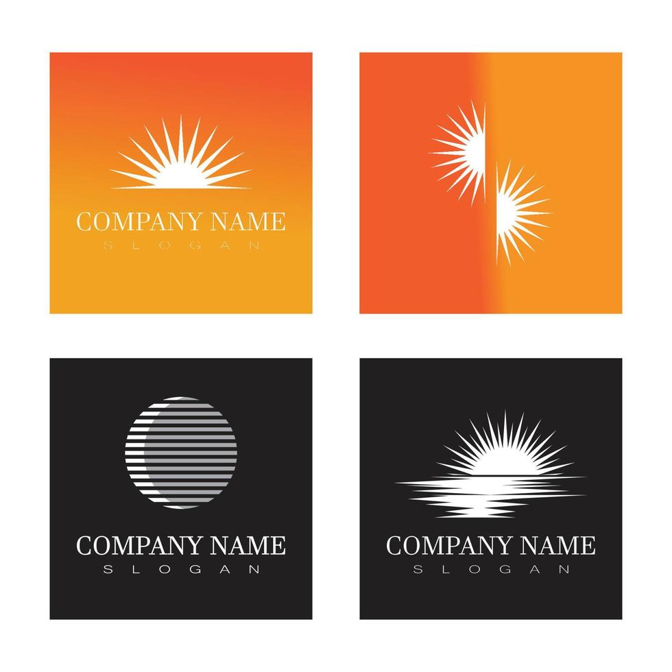 Sun Vector illustration Icon Logo Template design