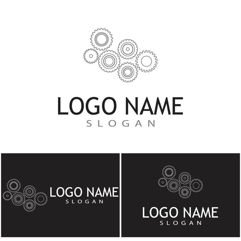 engranaje, logotipo, plantilla, vector, icono, ilustración, diseño vector