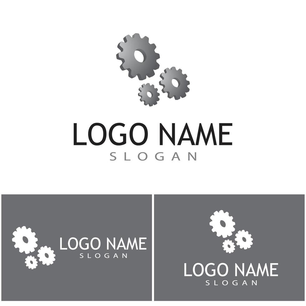 engranaje, logotipo, plantilla, vector, icono, ilustración, diseño vector