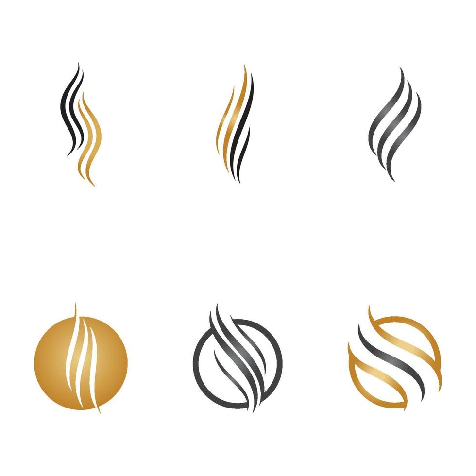 Set of hair icon vector illustration design logo