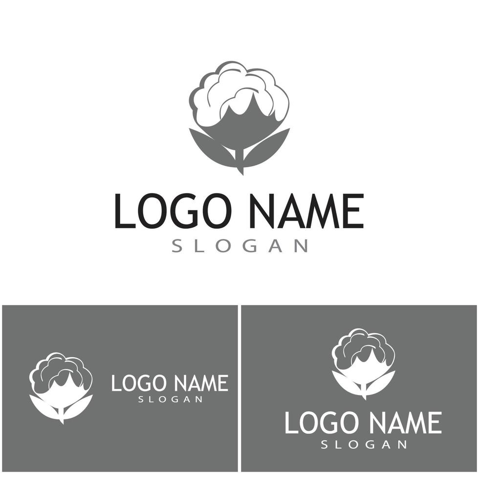 Cotton Logo Template vector symbol nature