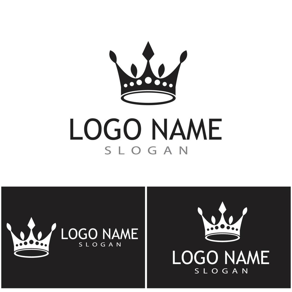 Crown Logo Template vector icon illustration design