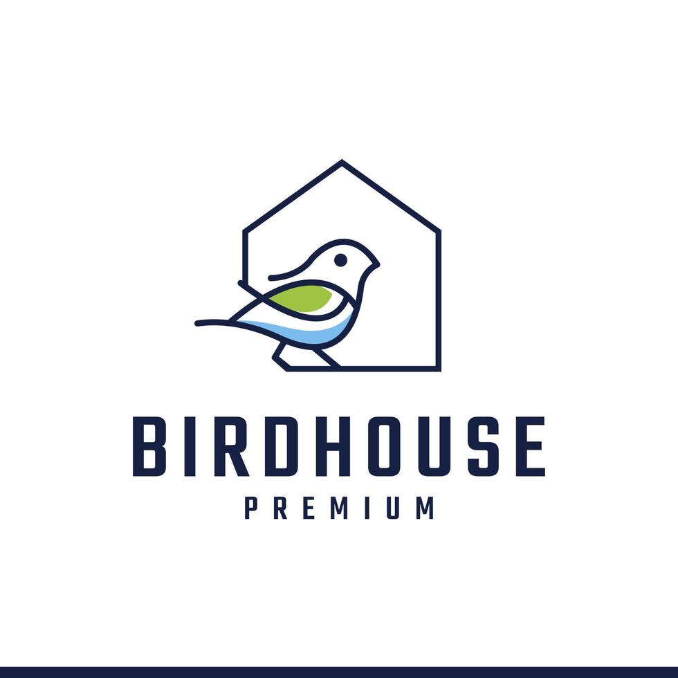 Bird House Icon Logo Design Inspiration vector