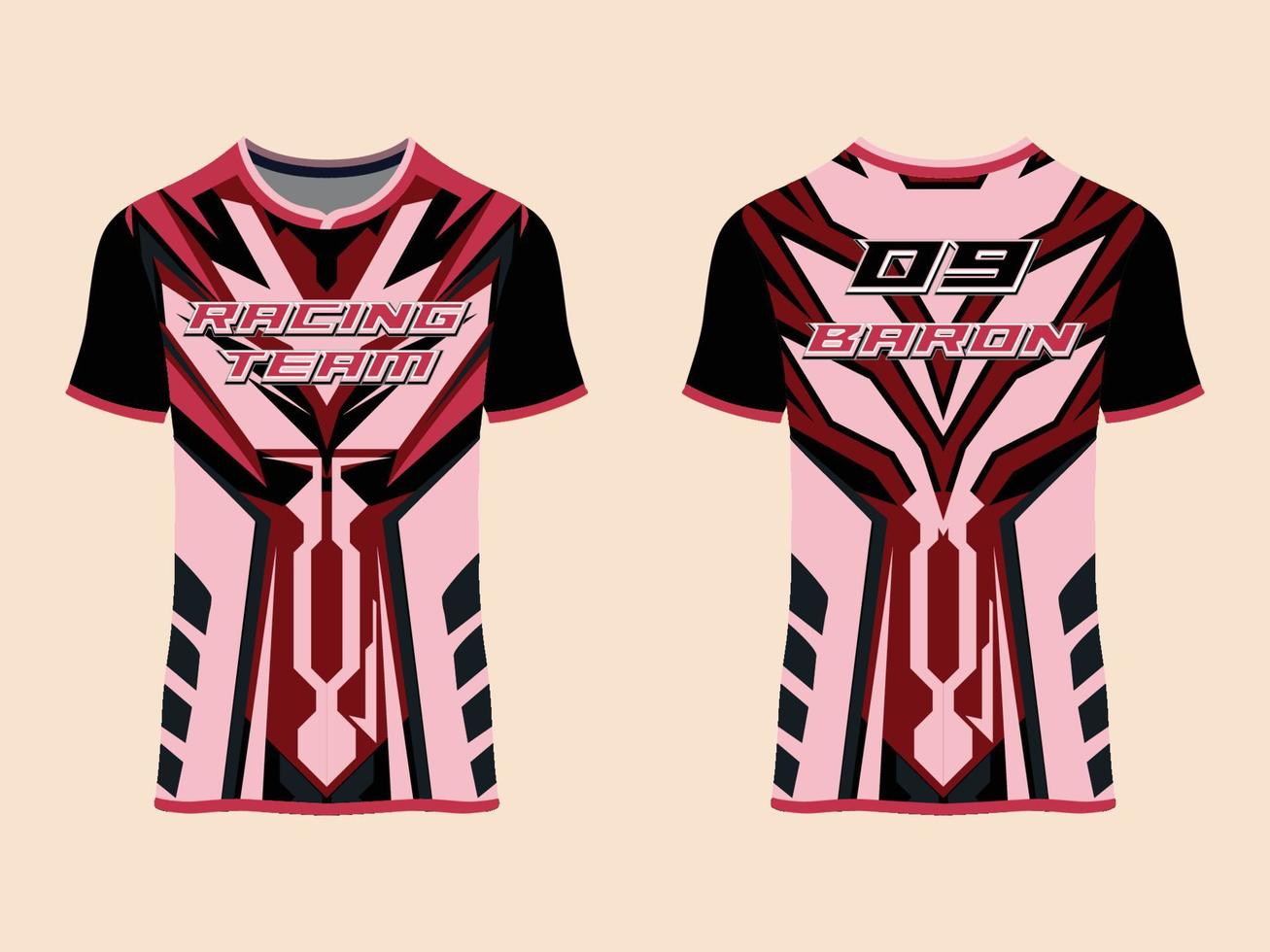 wear sport design, racing jersey for club uniform vector