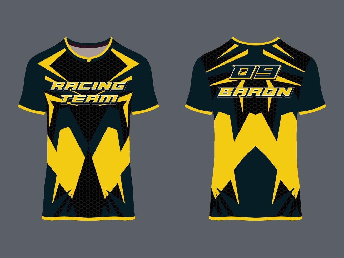 wear sport design, racing jersey for club uniform vector