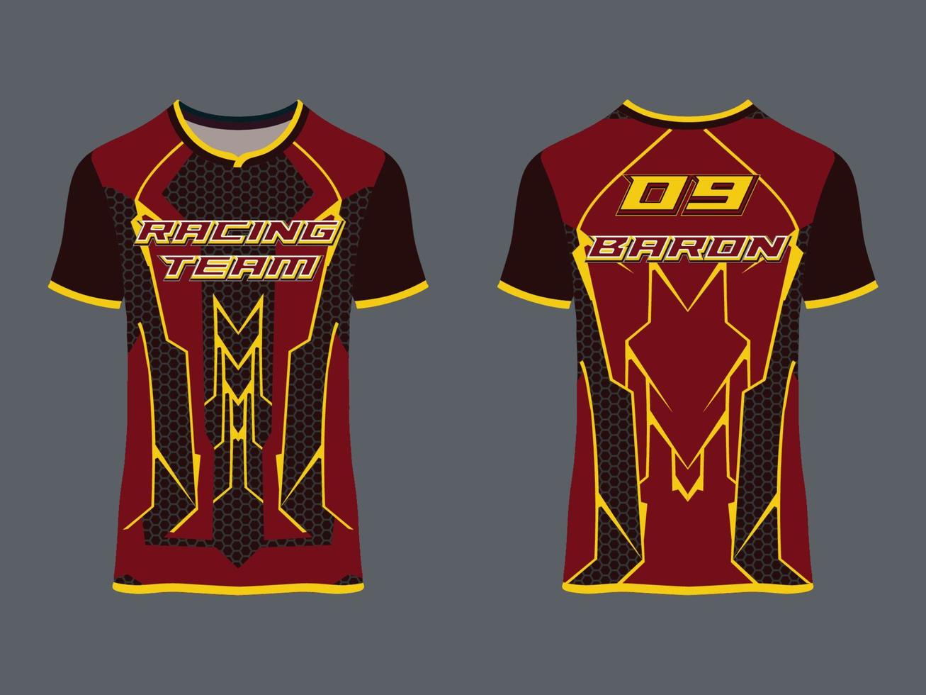 wear sport design, racing jersey for club uniform vector