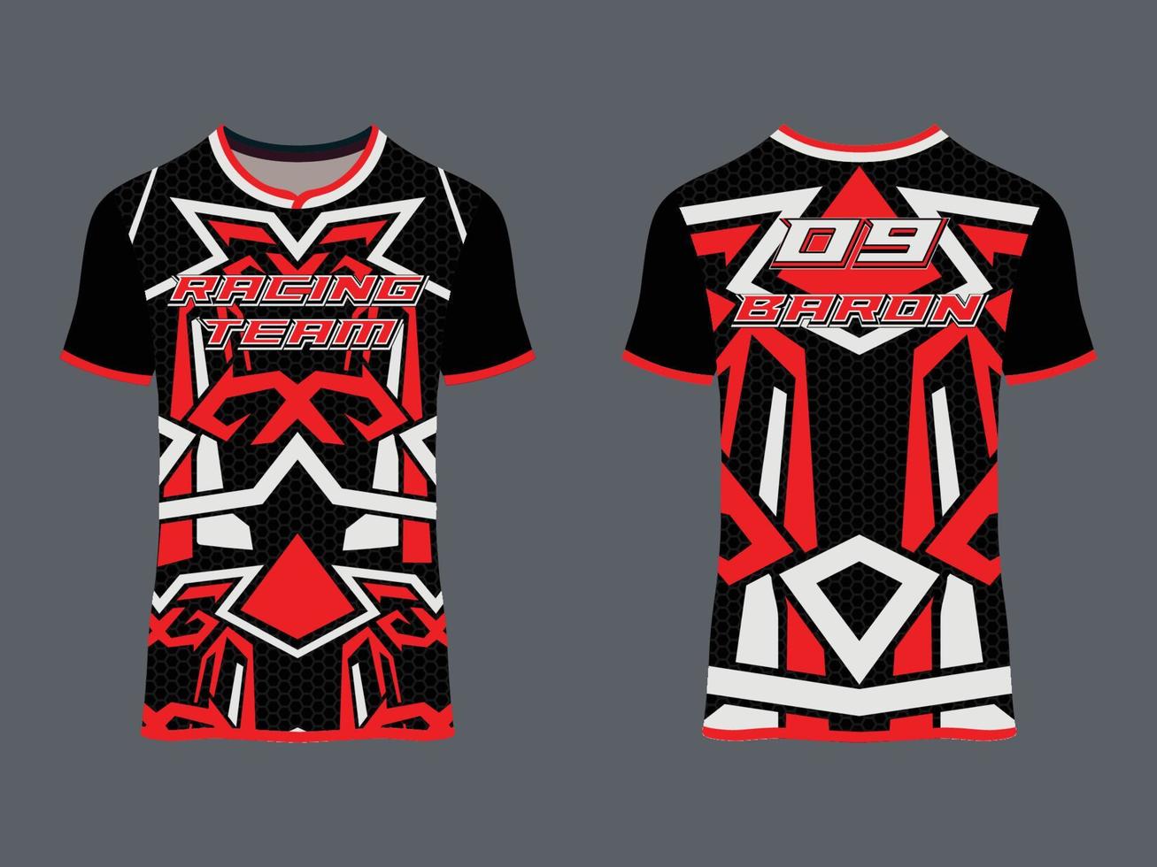 wear sport design, racing jersey for club uniform vector