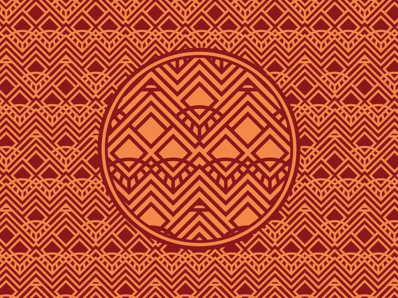 Seamless pattern with ethnic  ornamental vector