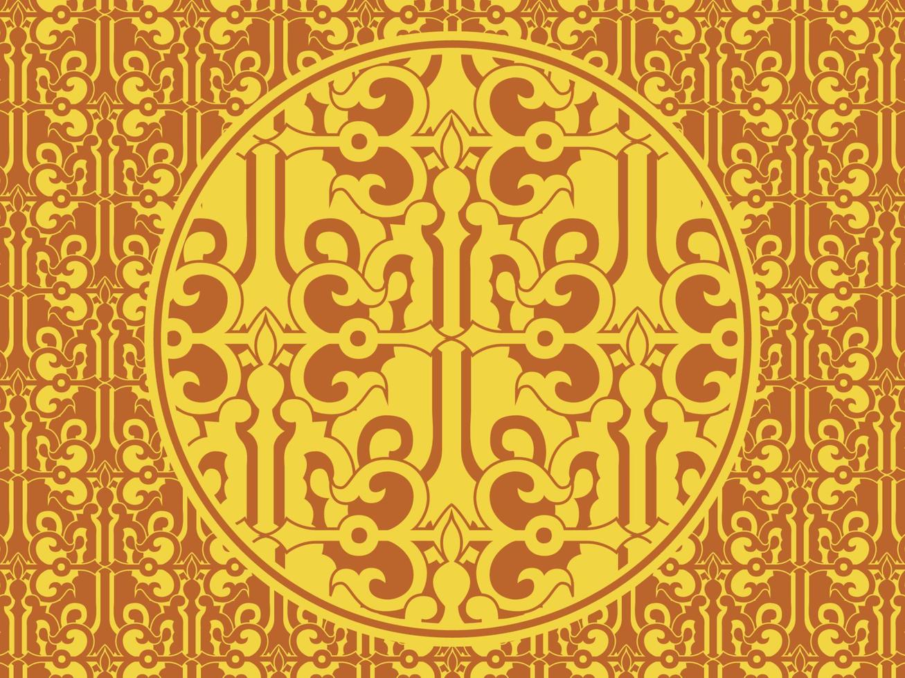 Seamless pattern with ethnic  ornamental vector