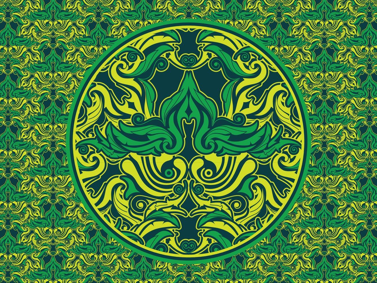 Seamless pattern with ethnic  ornamental vector