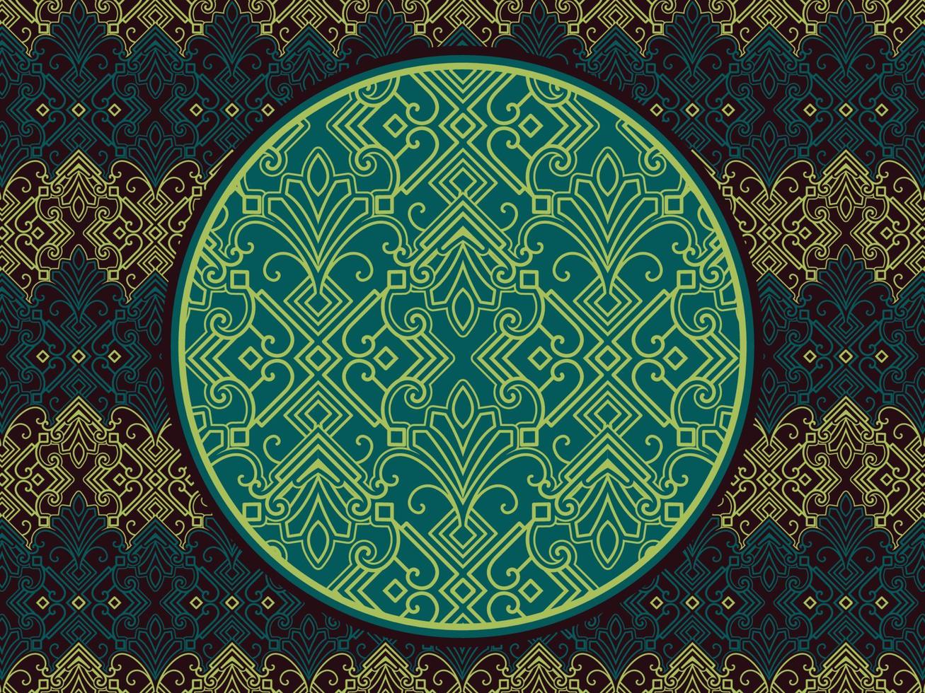 Seamless pattern with ethnic  ornamental vector