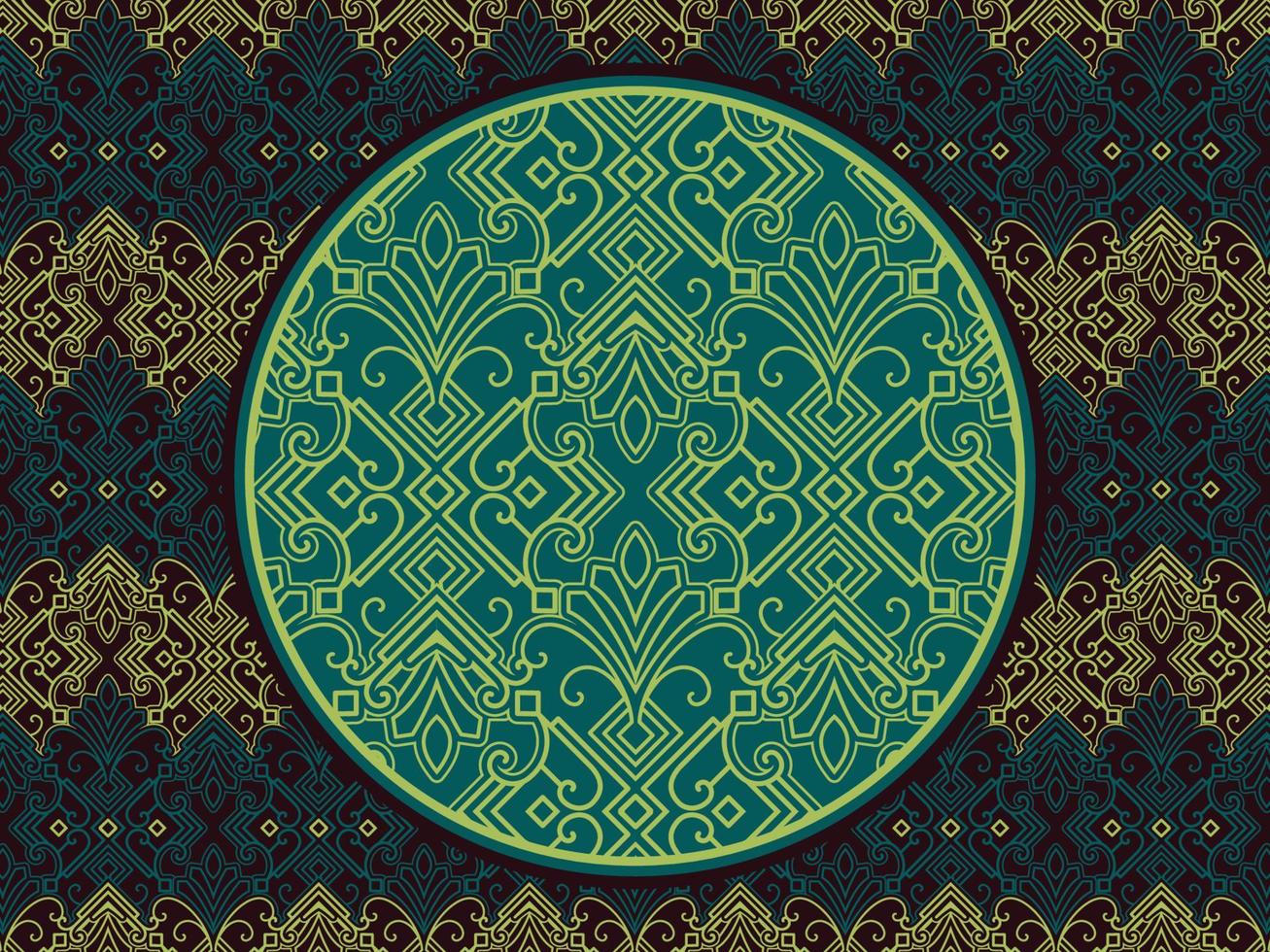 Seamless pattern with ethnic  ornamental vector